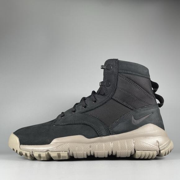Nike SFB Field 6" NSW Men’s 8.5 Black Light Taupe Leather Tactical Combat Boots - Picture 1 of 9